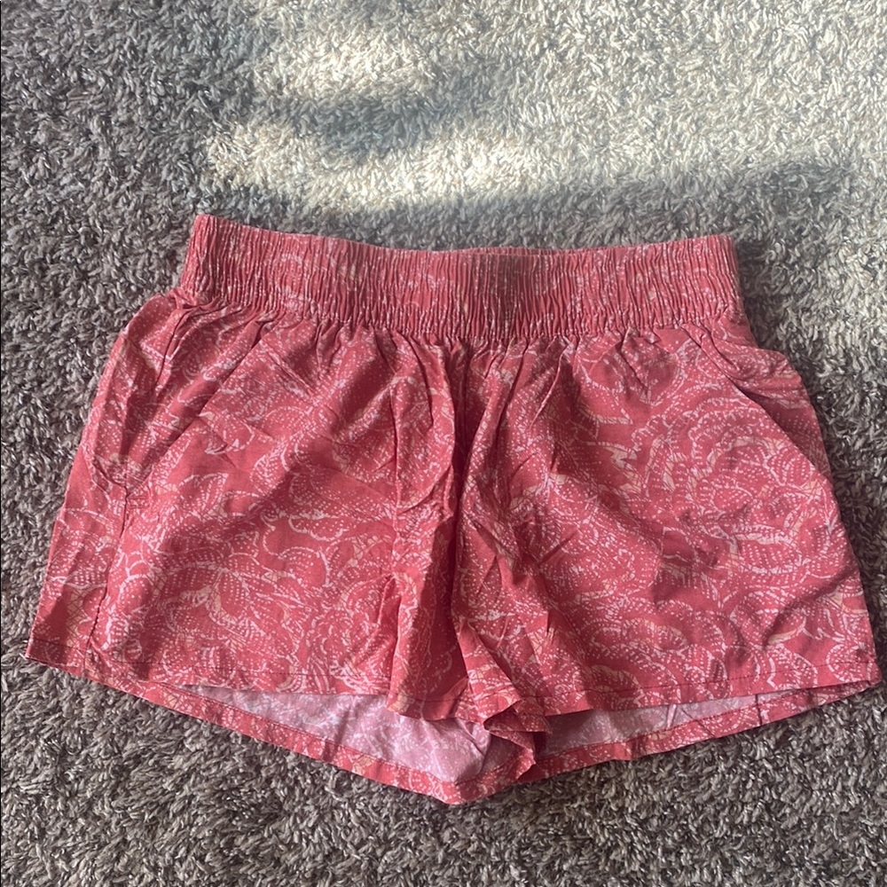 Women's Pink Patterned Shorts